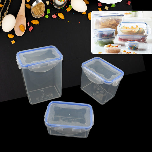kitchen storage container set with air seal lock lid for grocery storage pack of 3