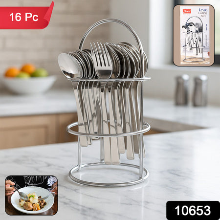 stainless steel cutlery set 16 pieces for dining