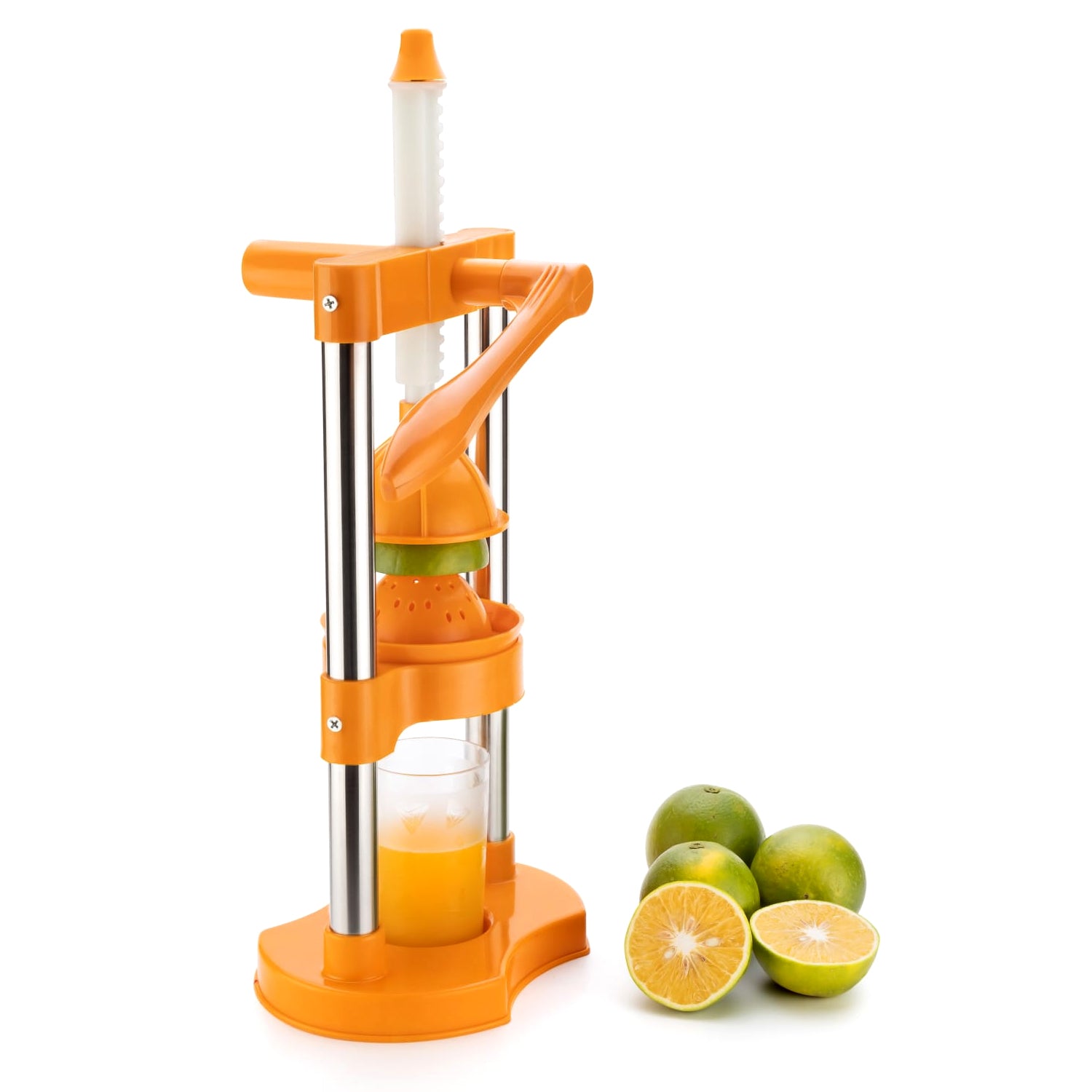 manual hand press juicer 22 cm for fruit juice plastic