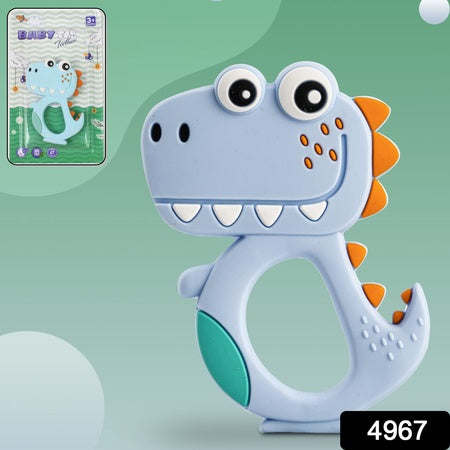 silicone dinosaur teether for baby 1 pc mix design color BPA free