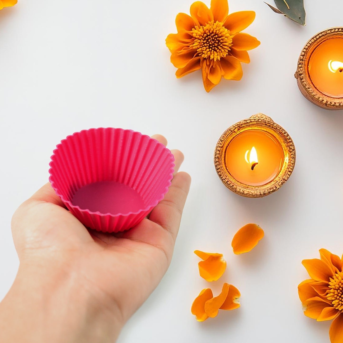 silicone cup cake mould 7x3cm pack of 10