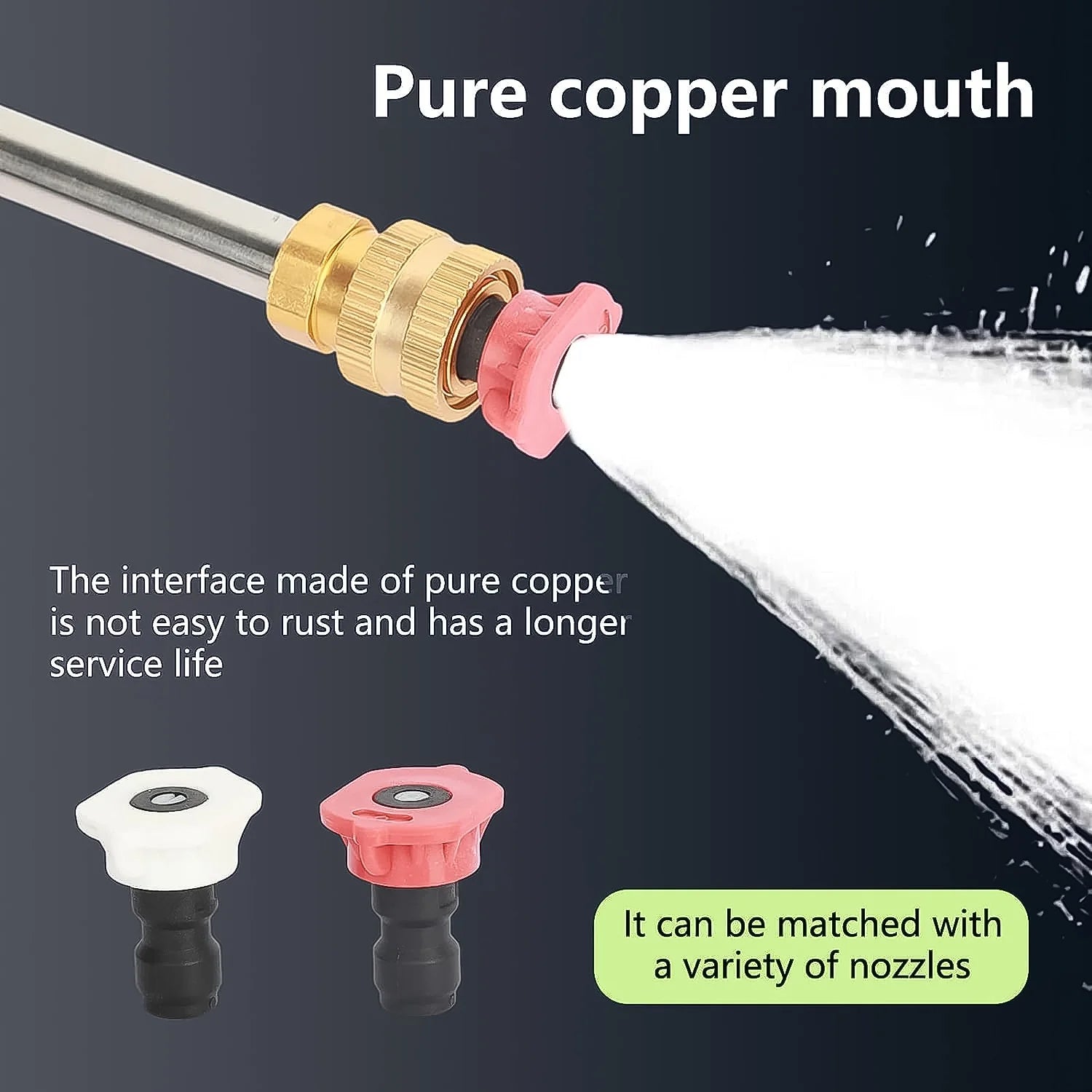 cordless high pressure car washer gun 48v with adjustable nozzle pack of 1