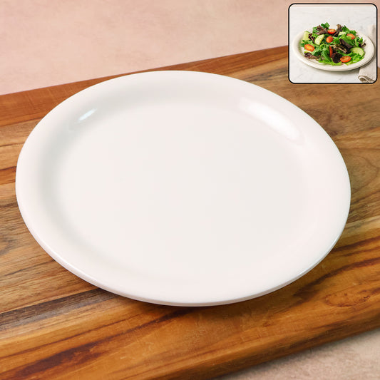 plastic dinner plate 19 cm white