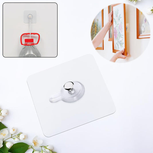 adhesive wall hook 6 cm x 6 cm x 2 cm for photo frames
