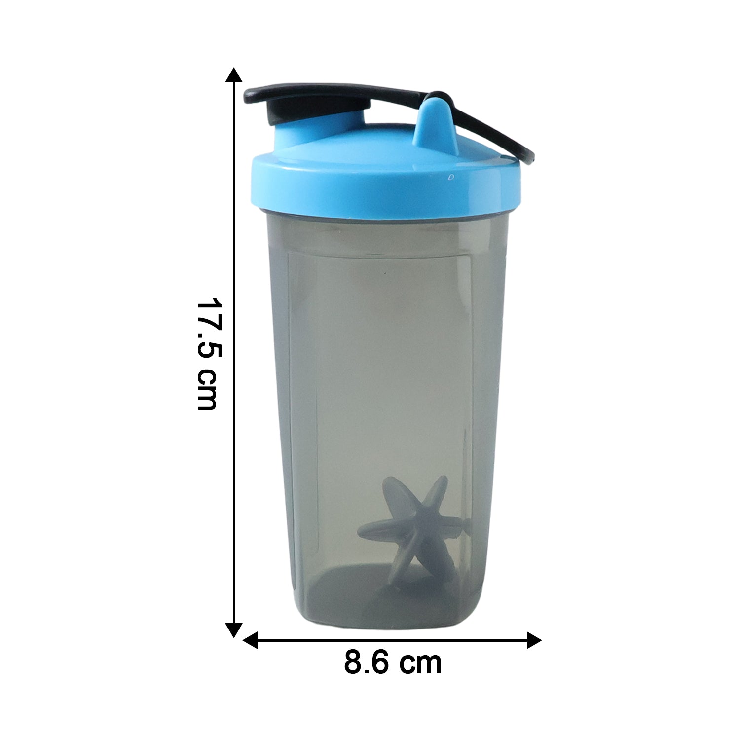 600 ml plastic gym shaker bottle with mixing ball