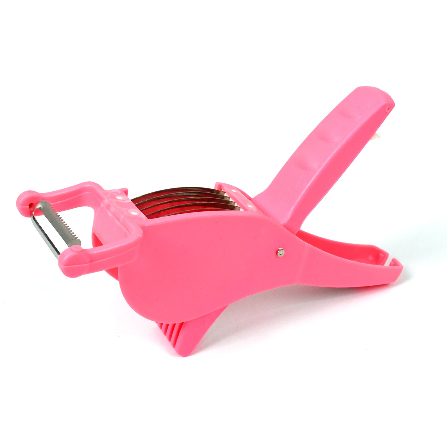 2 in 1 vegetable fruit cutter with peeler plastic kitchen tool