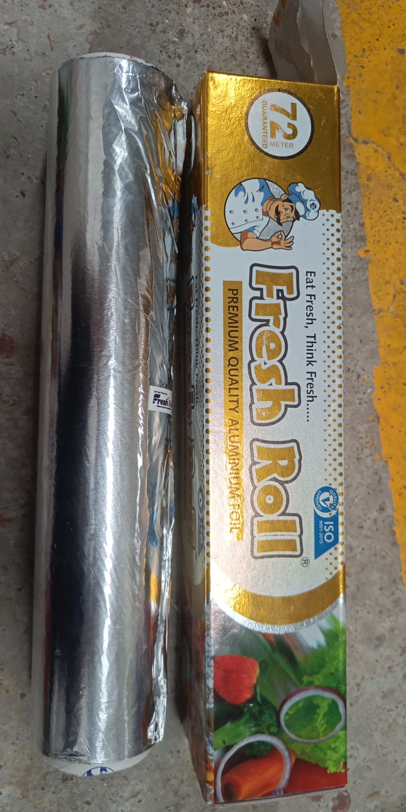 aluminum foil roll 72m for food storage heavy duty non stick
