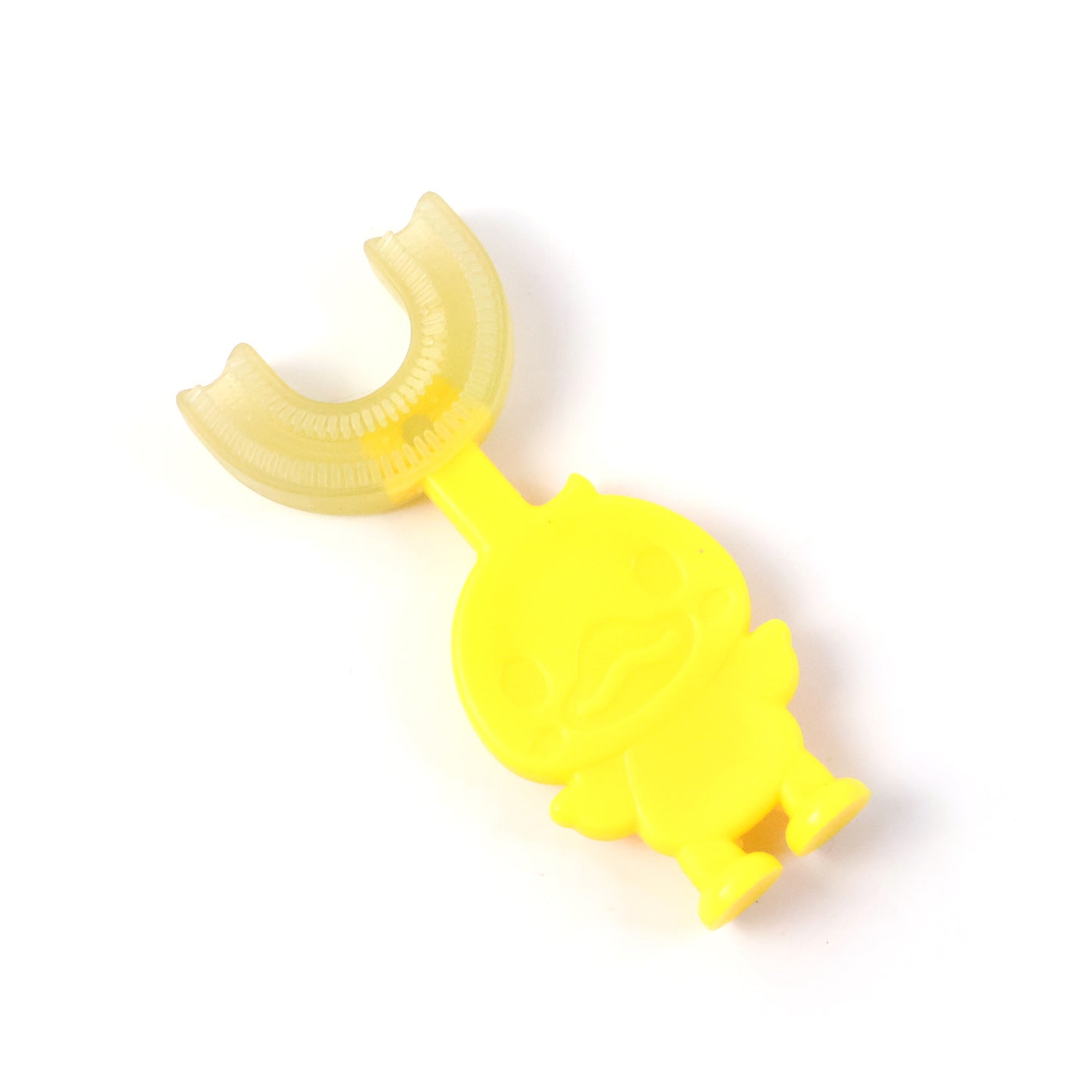 soft silicone u-shape baby toothbrush with duck handle pack of 1