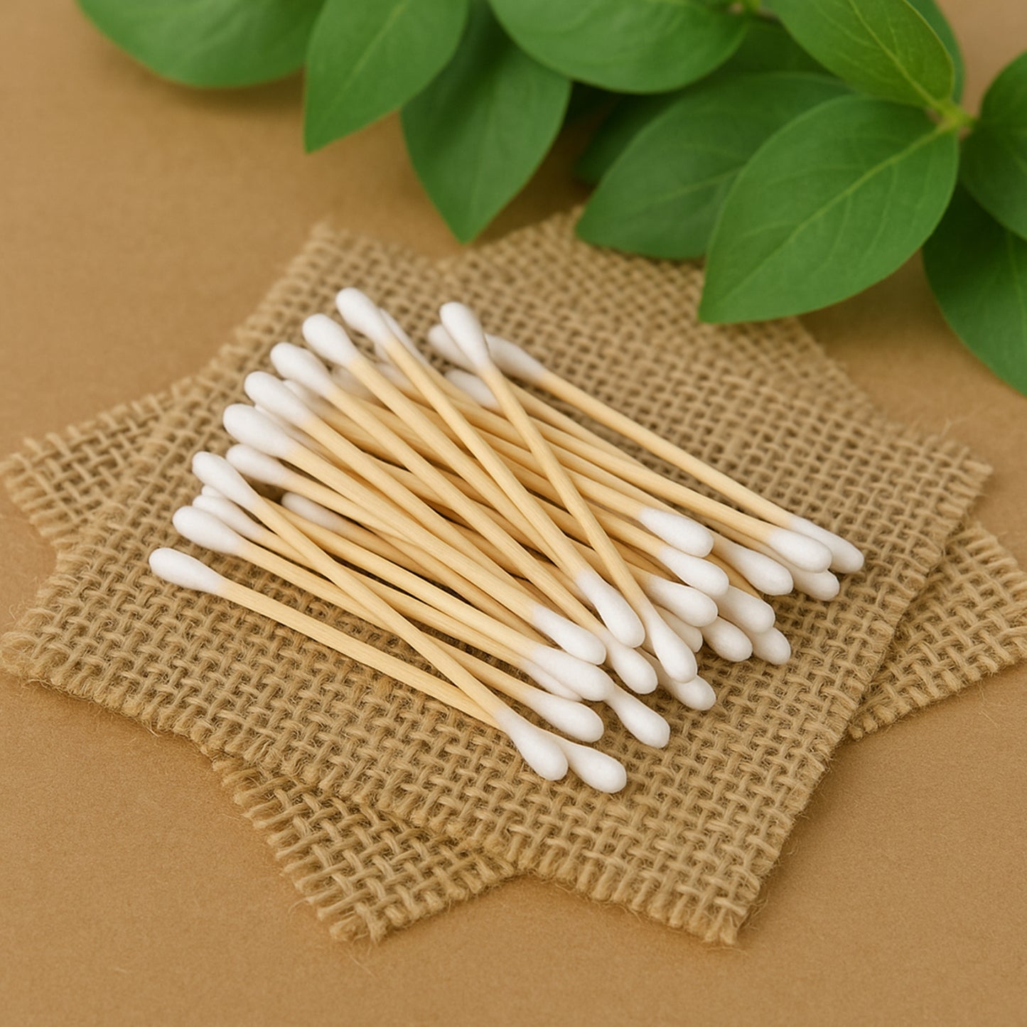 wooden cotton ear buds biodegradable 7 cm length pack of 100