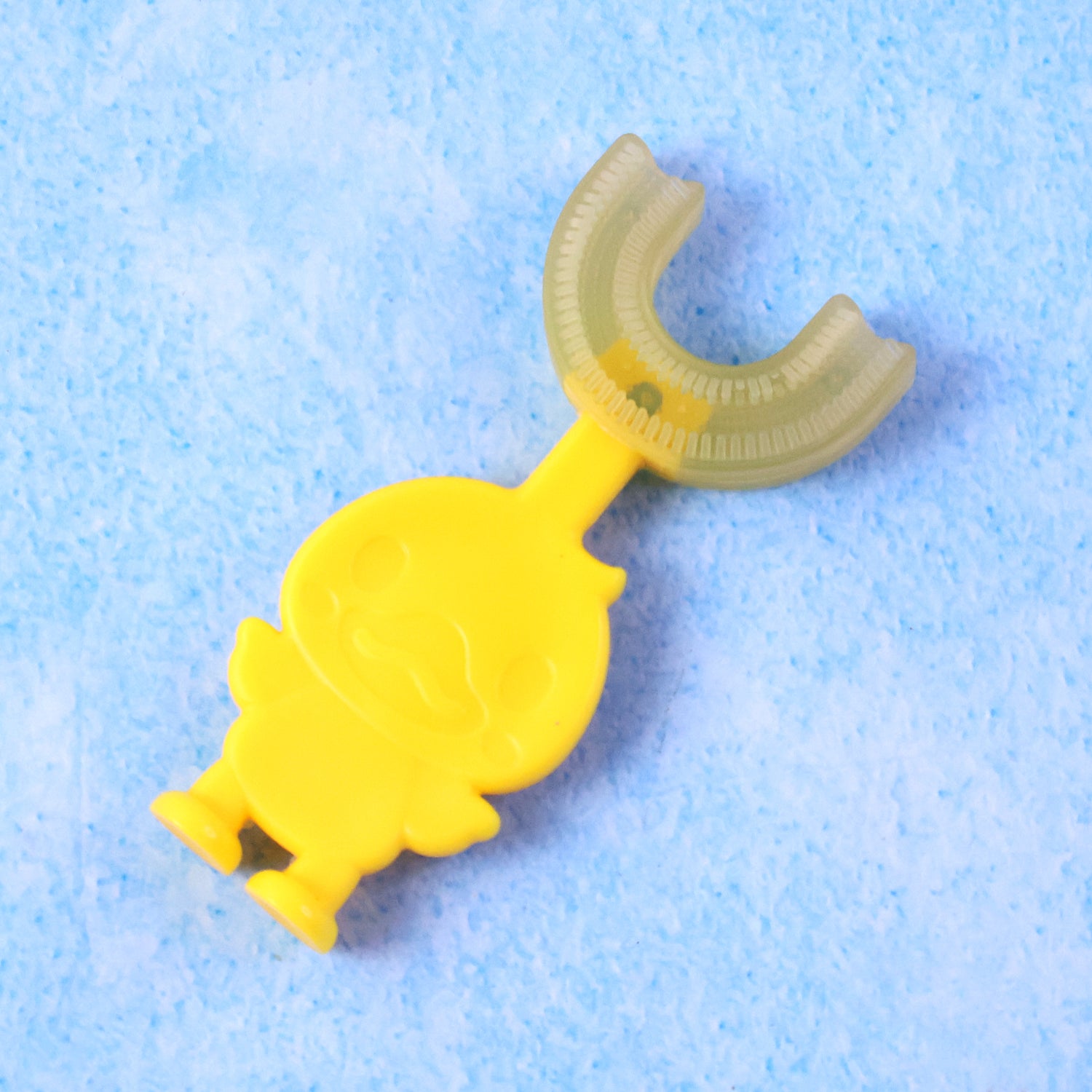 soft silicone u-shape baby toothbrush with duck handle pack of 1