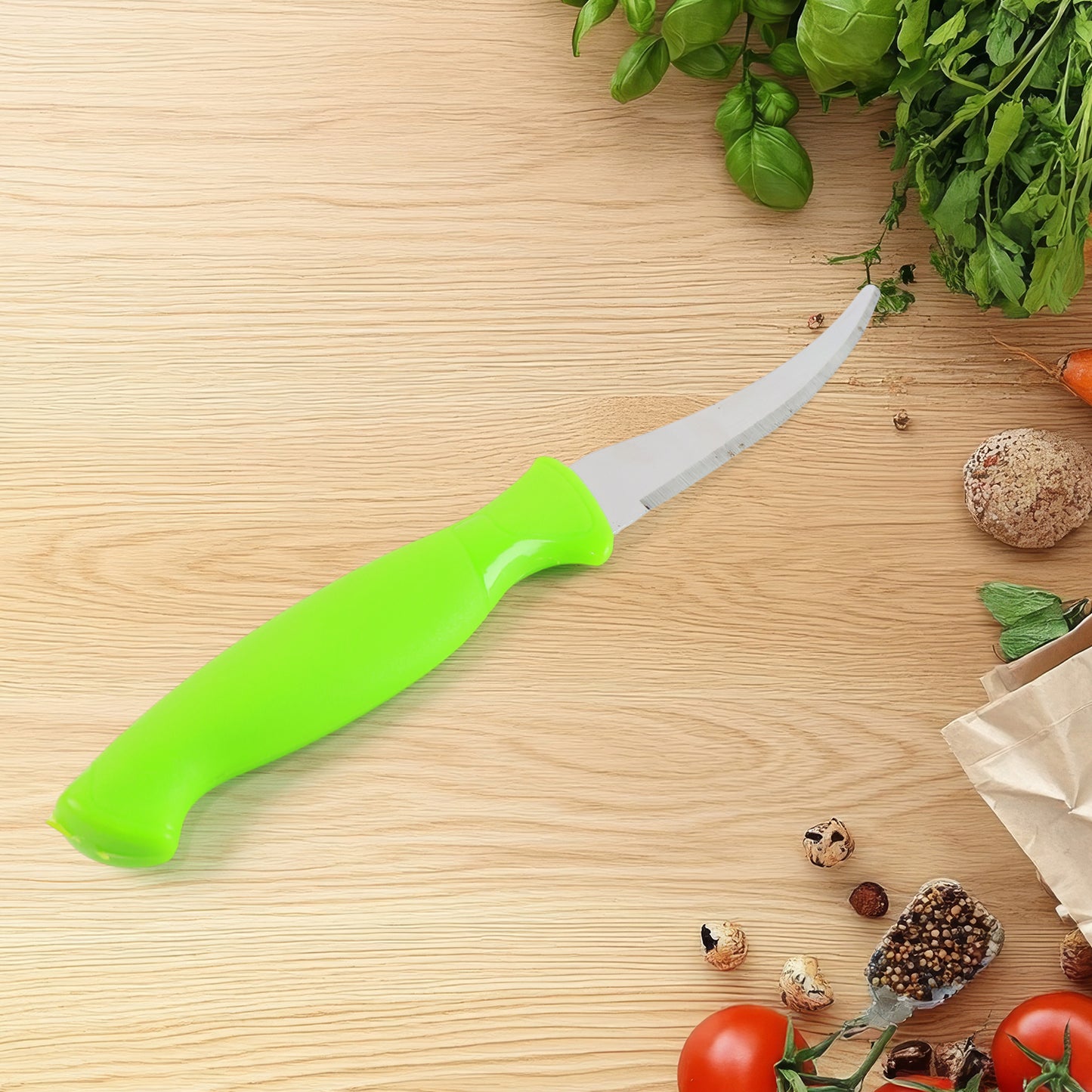multipurpose kitchen knife 22 cm with ergonomic handle
