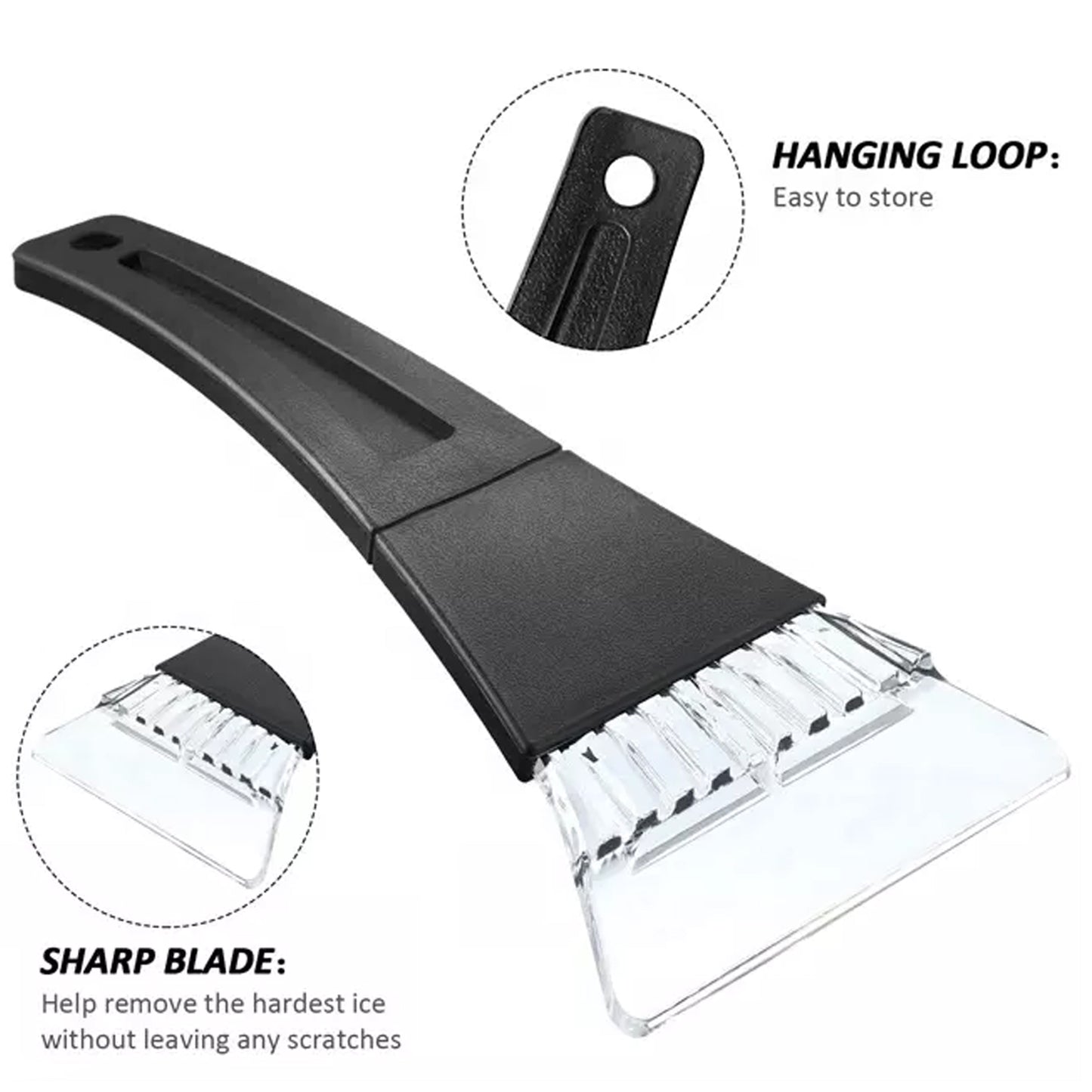 durable ice scraper for car windshield pack of 1