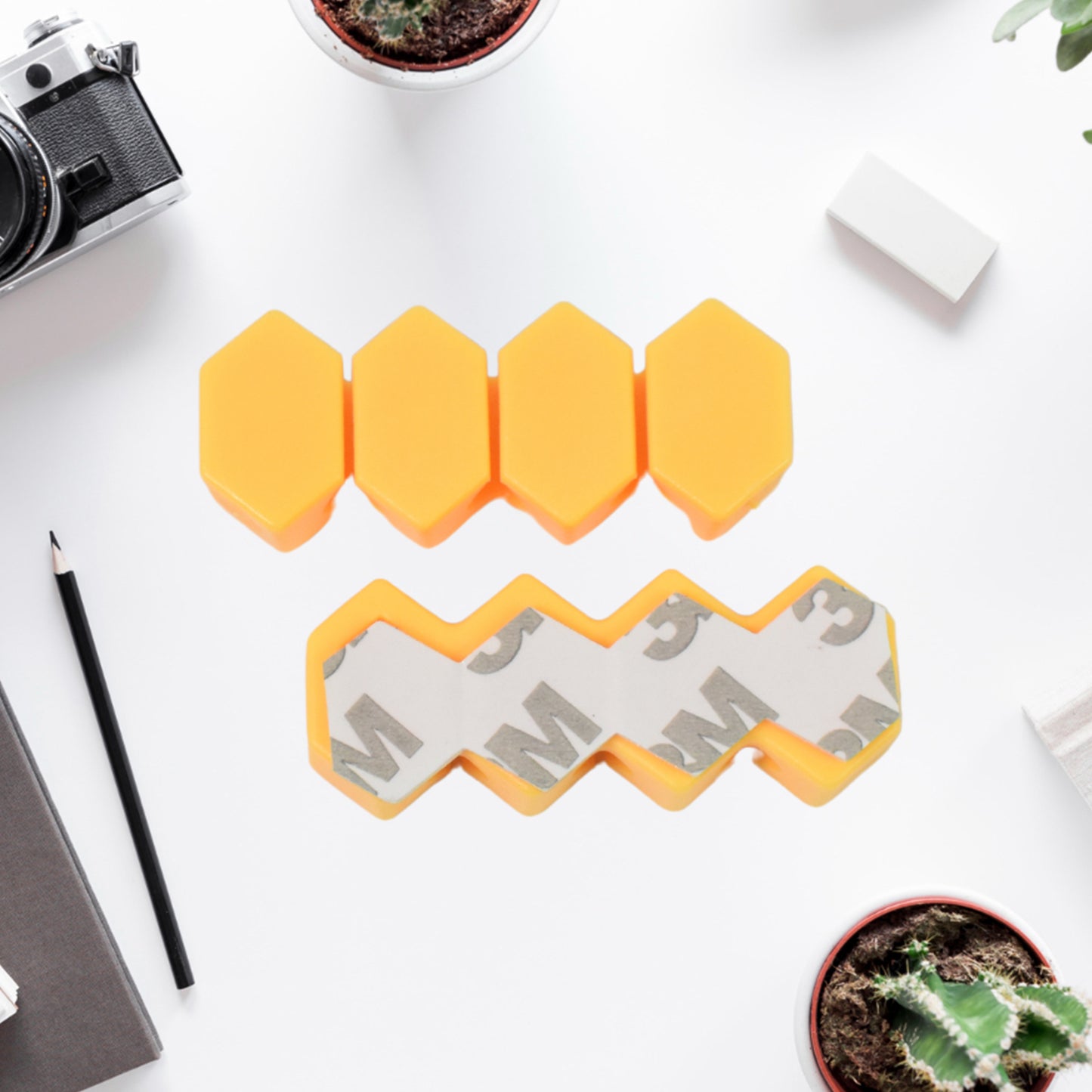 silicone self adhesive cable organizer hooks 6 pcs pack