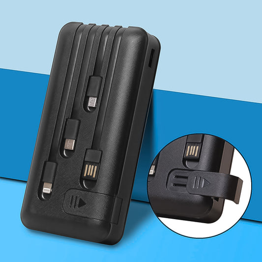 lithium polymer power bank 10000mah with mobile holder pack of 1