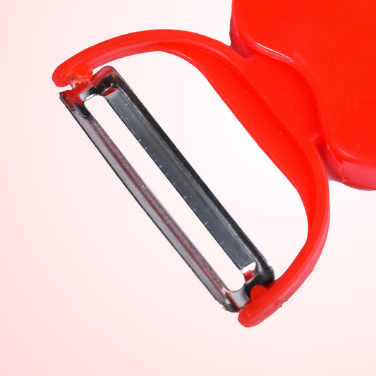 folding peeler 7 cm with stainless steel blades and plastic handle for kitchen use
