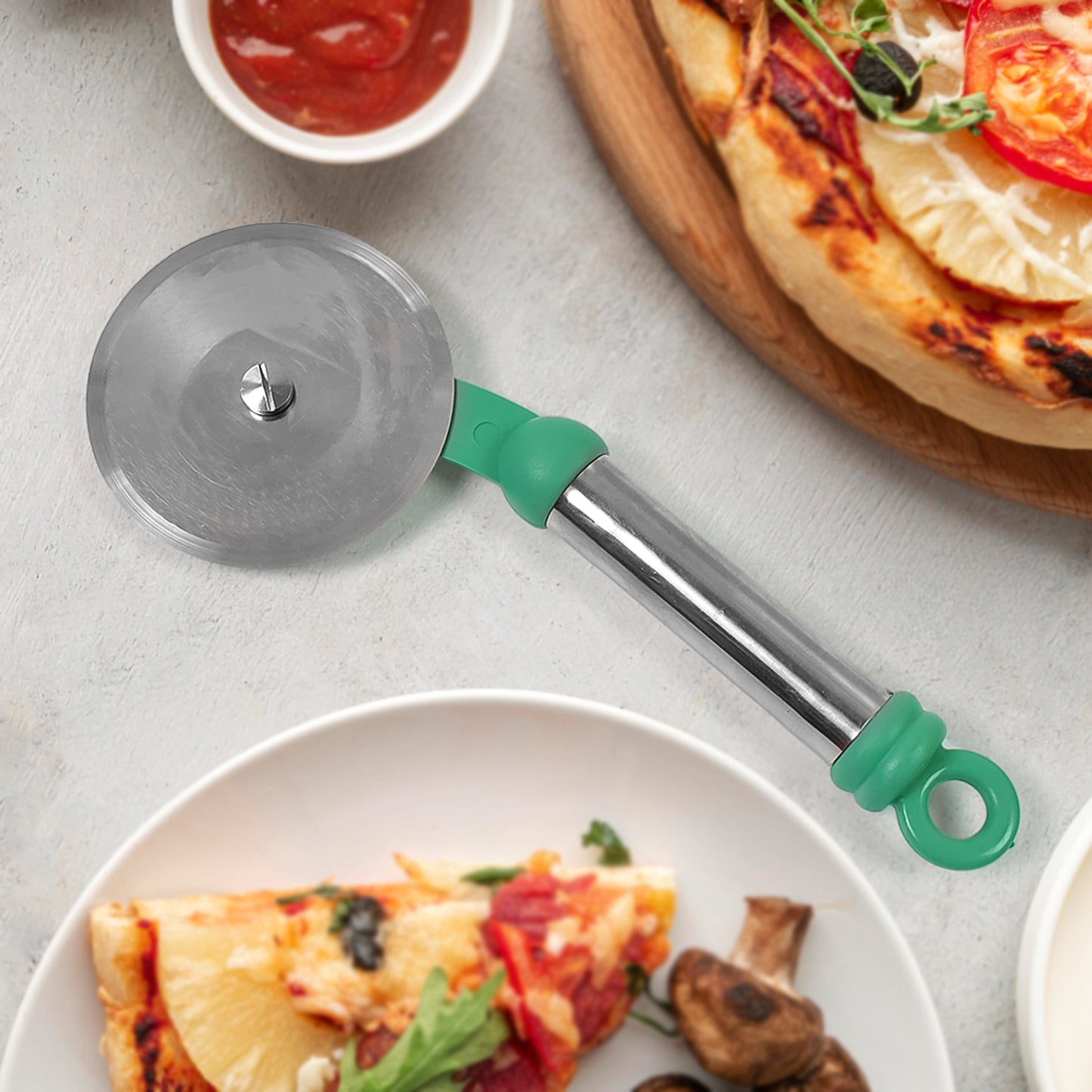 pizza cutter stainless steel 20 cm slicing tool