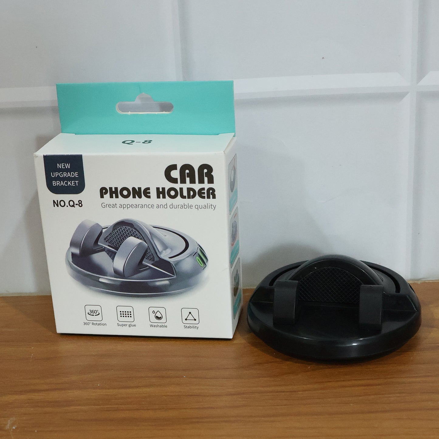 360 Rotating Anti-slip Car Dashboard Mobile Phone Holder (1 Pc)