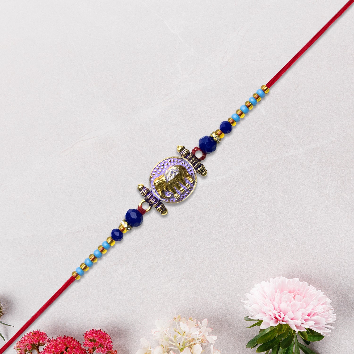 Traditional Rakhi With Elephant Motif