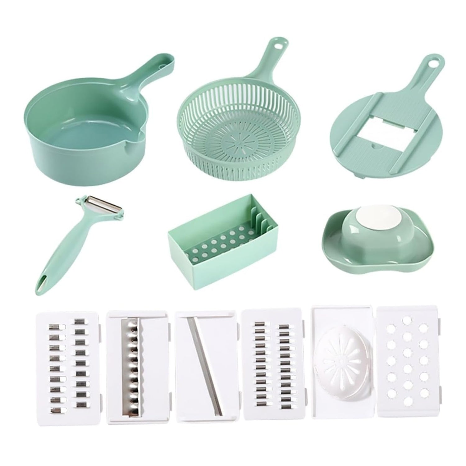 vegetable slicer set 26 cm plastic steel kitchen prep
