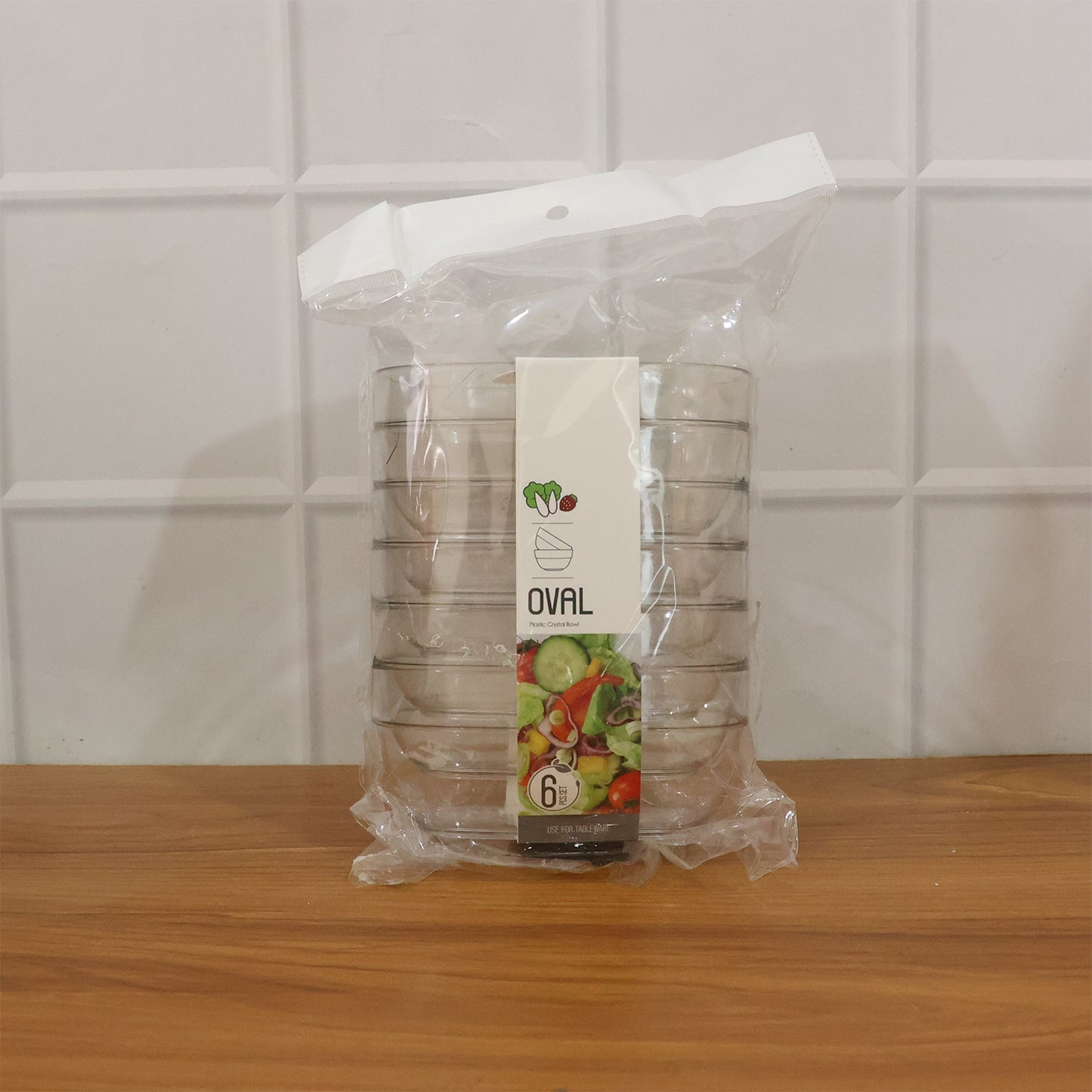 Multipurpose Transparent Serving  Storage Bowls Set (6 Pc Set)