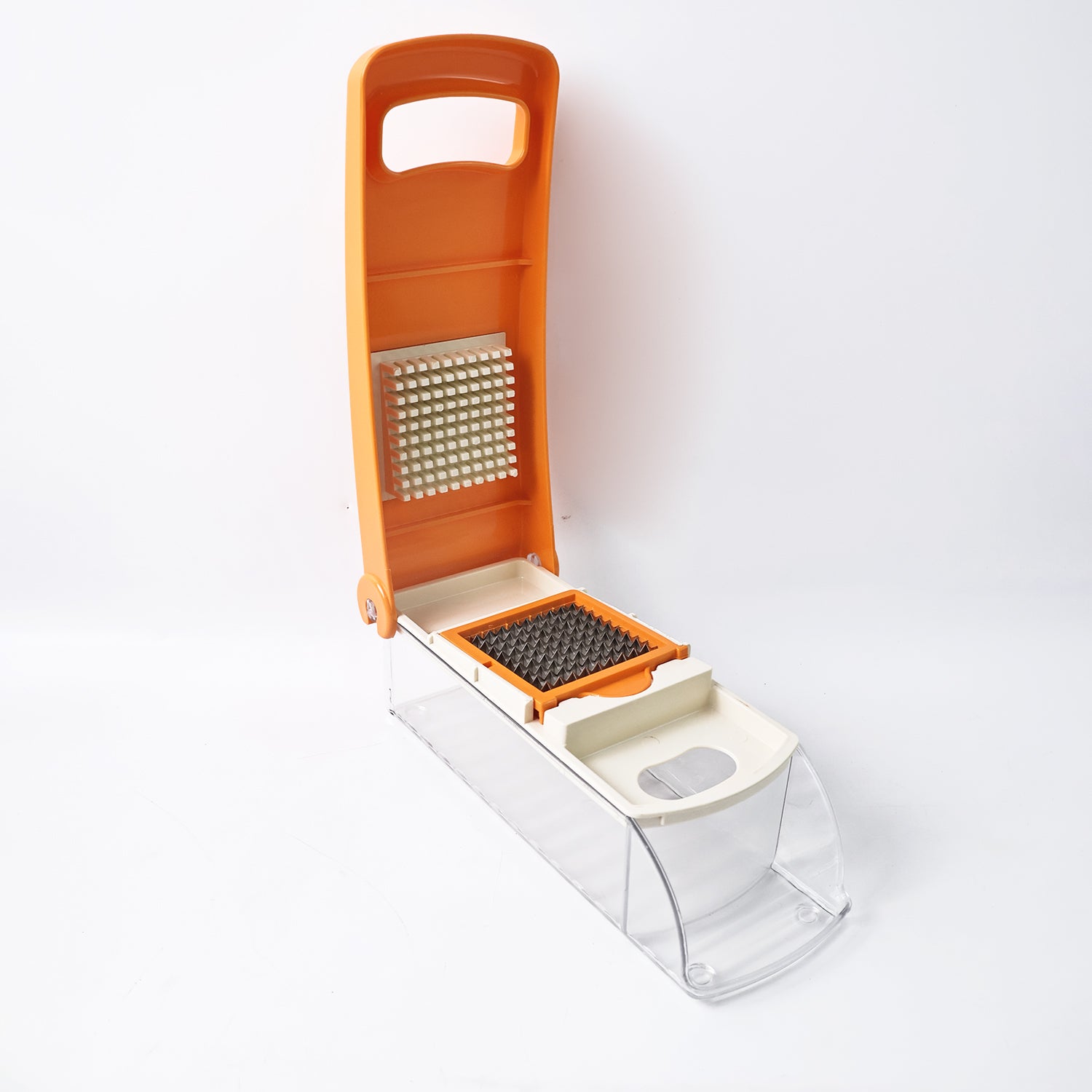 vegetable fruit chopper with abs body and stainless steel blades