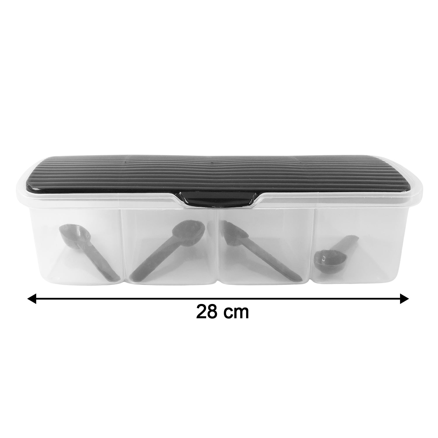multipurpose air-tight 4 sections storage container 23 cm for kitchen
