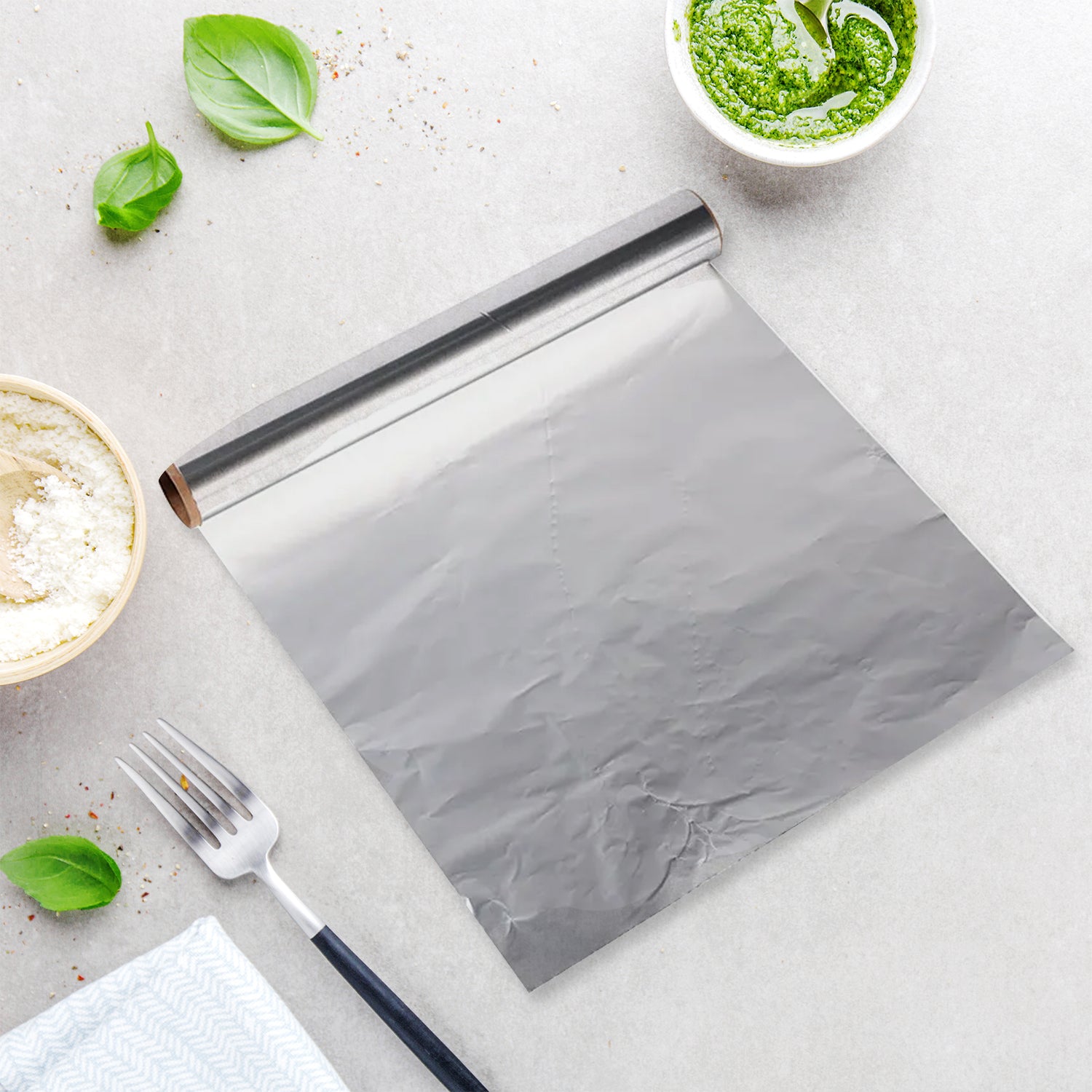 aluminum foil roll 72m for food storage heavy duty non stick