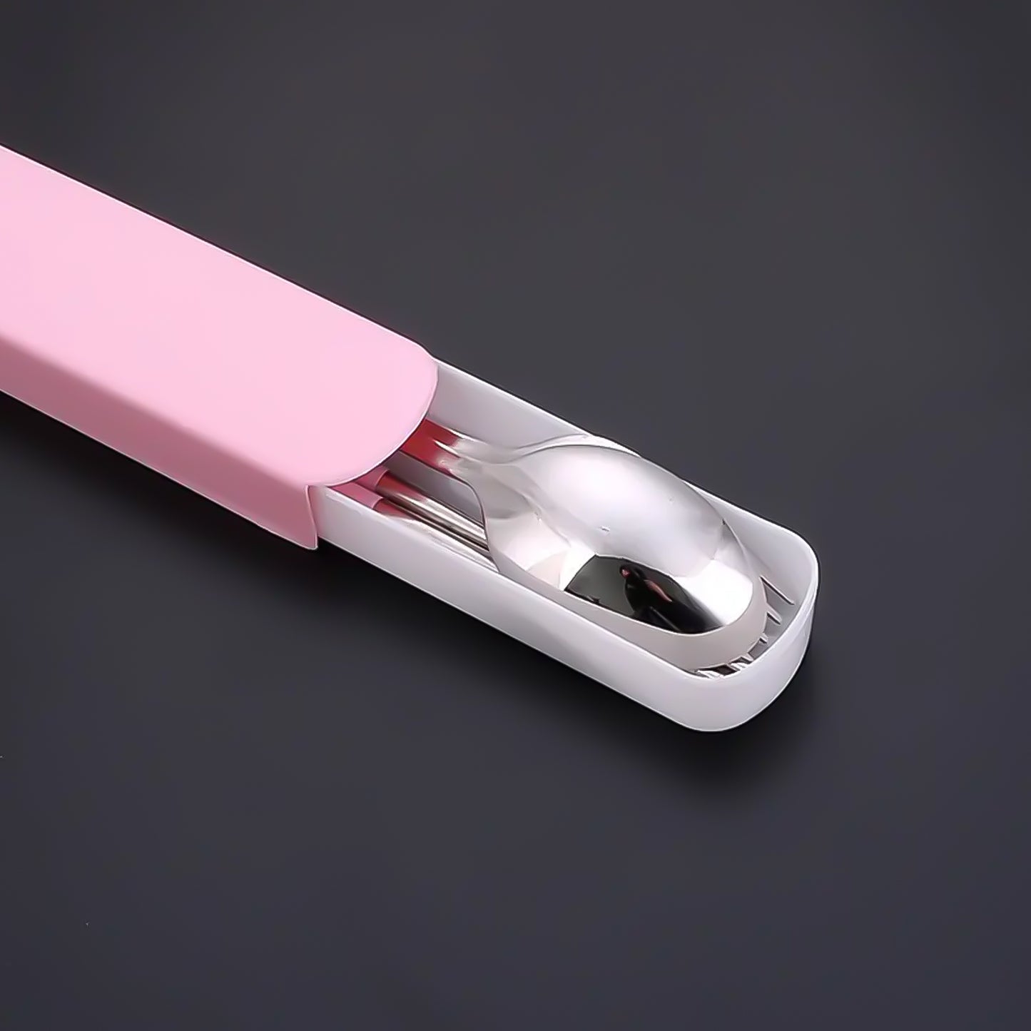 portable utensils set 23 cm stainless steel pack of 4