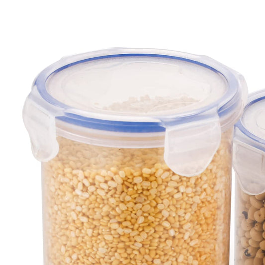 airtight food storage containers 500ml 1000ml 1500ml plastic pack of 3