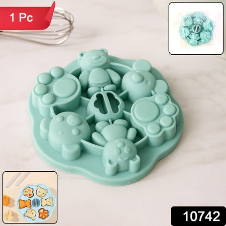 silicone kids cartoon shape chocolate jelly mold 16 cm x 16 cm x 3 cm