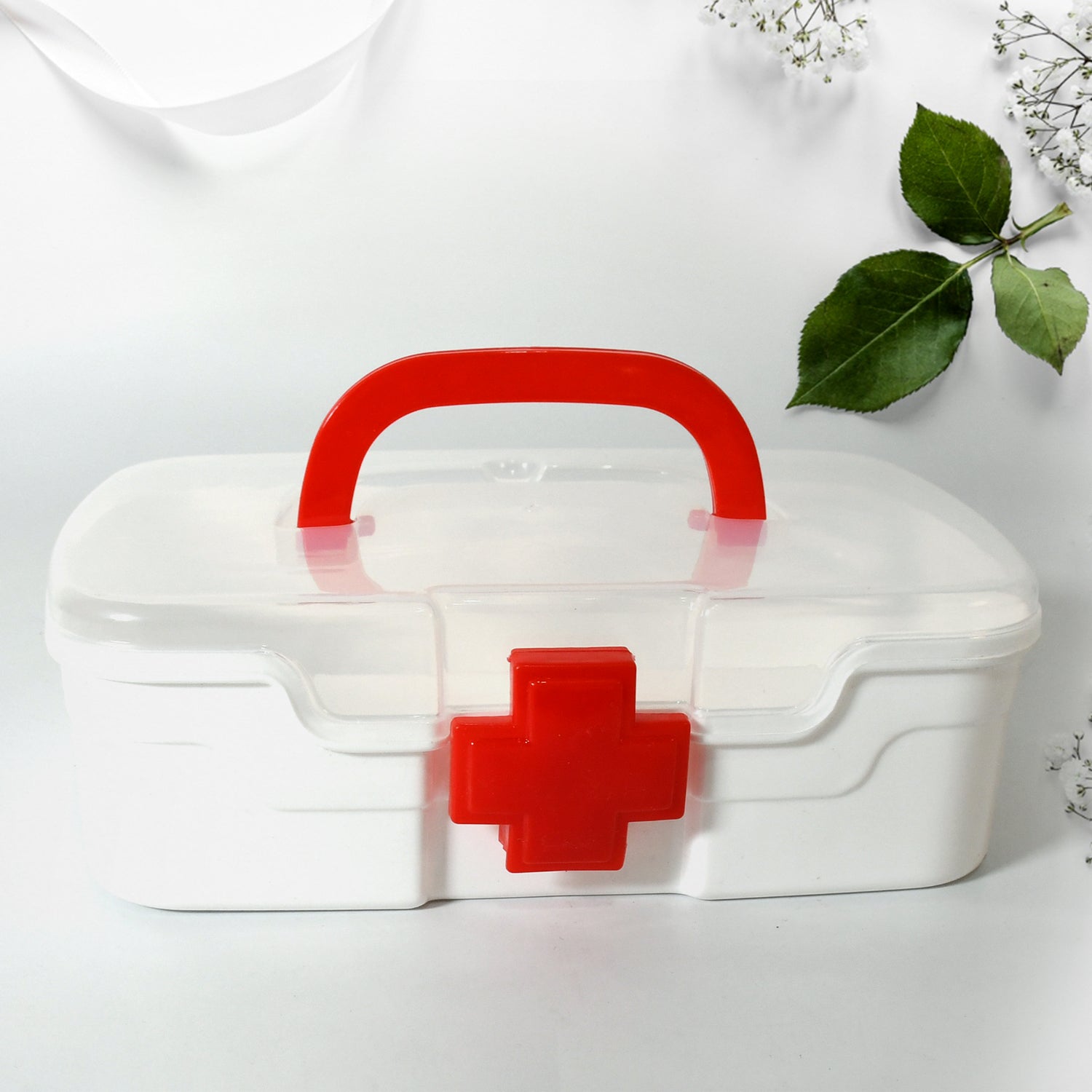 durable plastic medical utility storage box 16x8x22 cm pack of 1