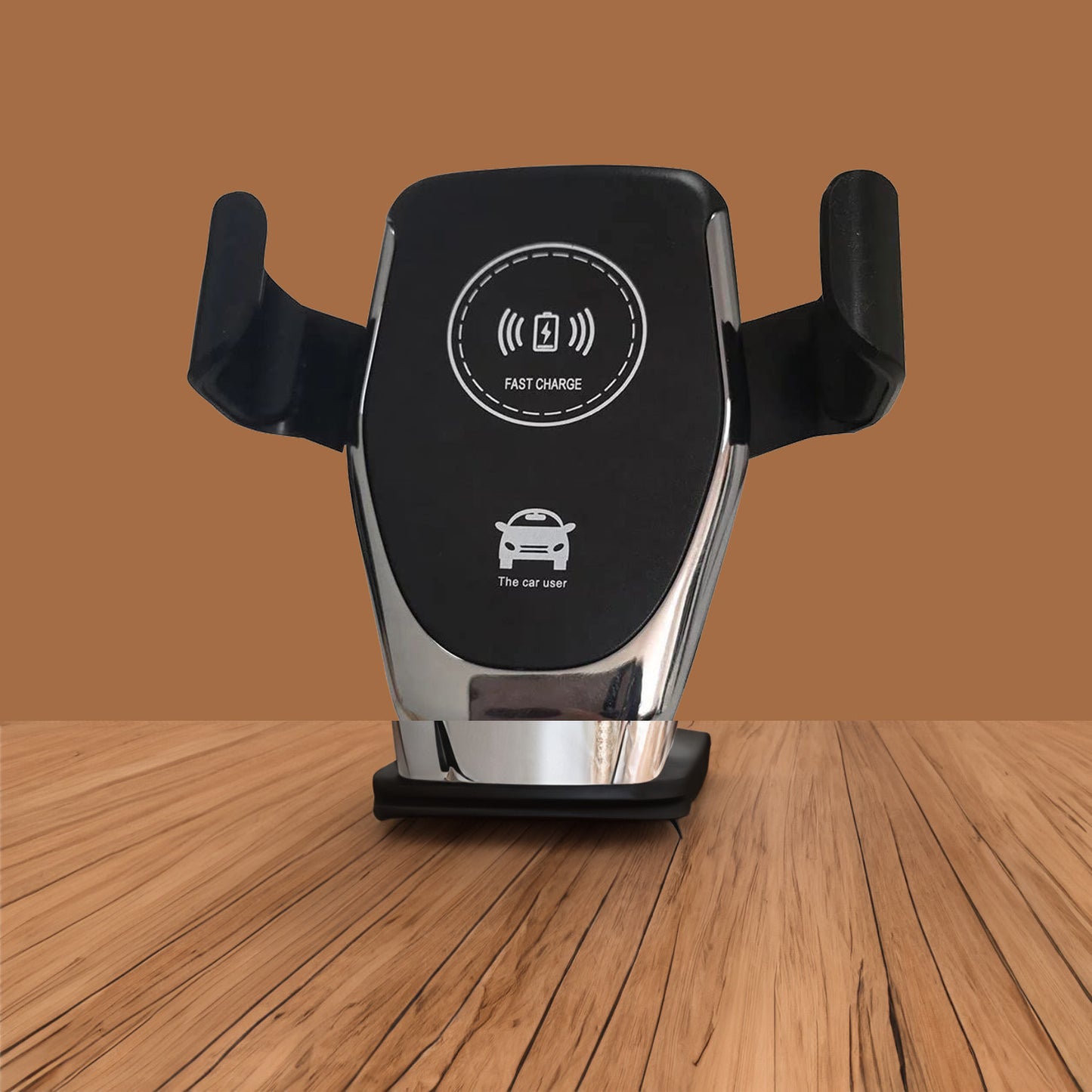 wireless car phone holder charger 10w auto clamping 360 rotation pack of 1