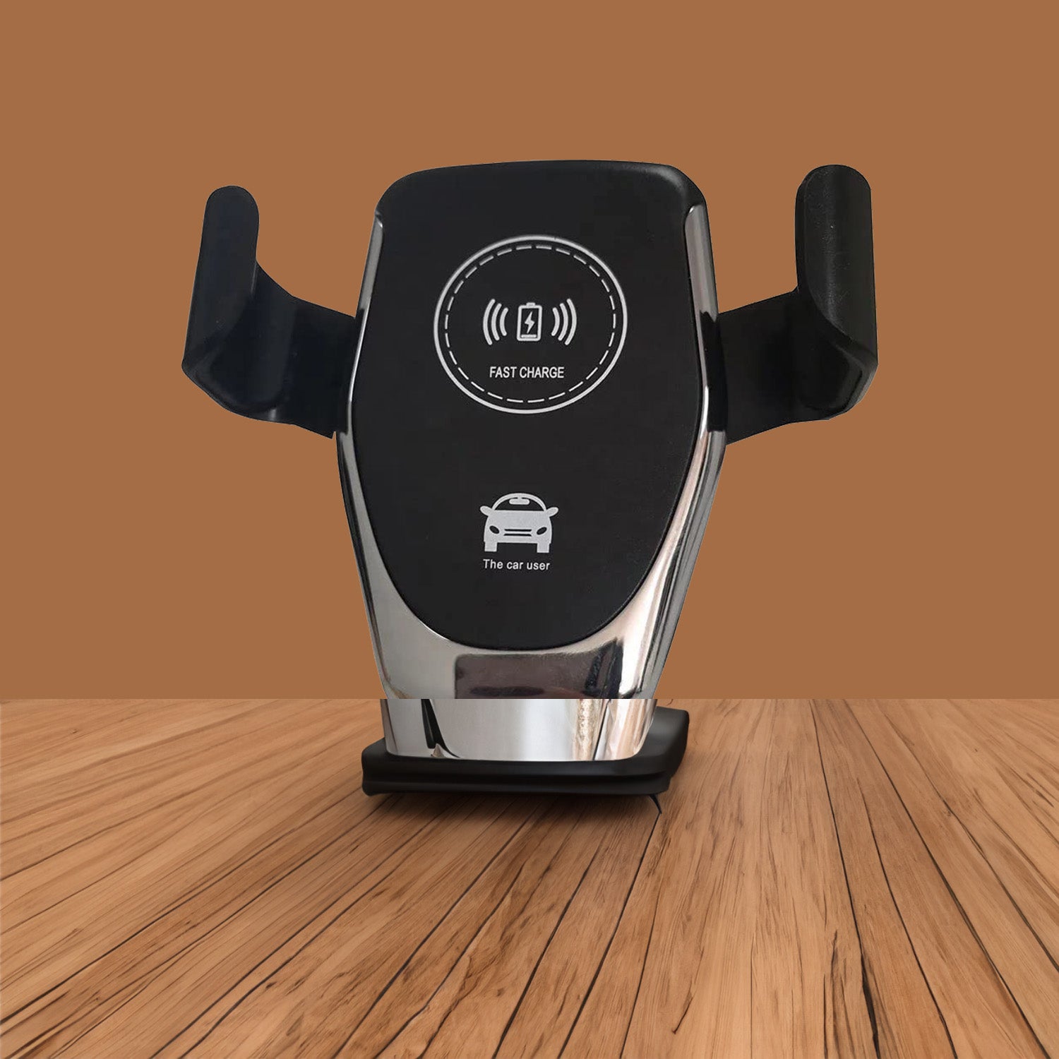 wireless car phone holder charger 10w auto clamping 360 rotation pack of 1