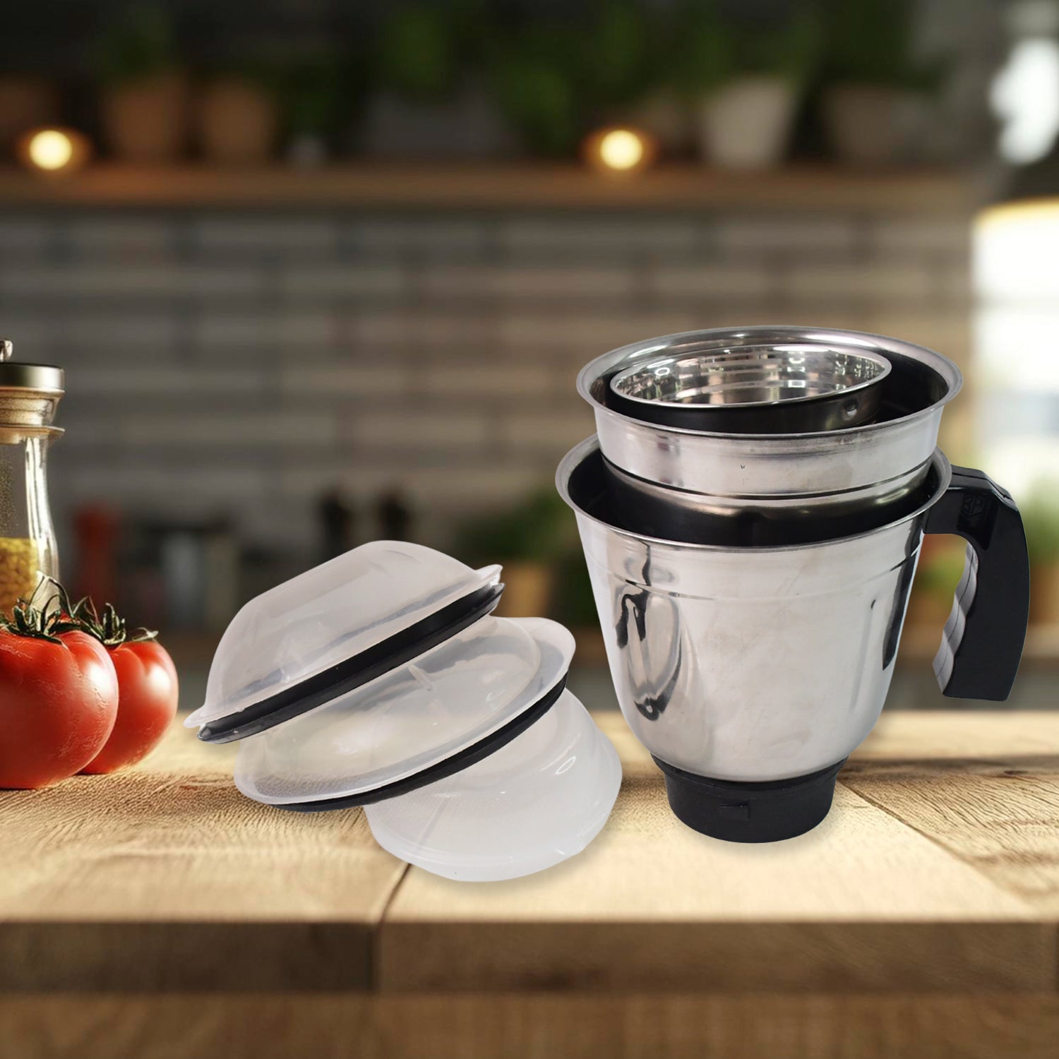 mixer grinder with 550w motor and 3 stainless steel jars