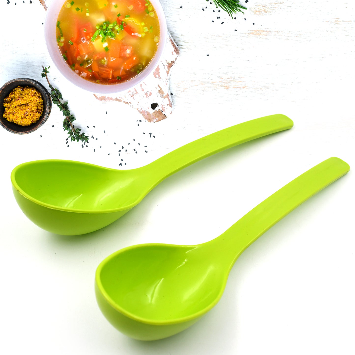 plastic spoon 10 inch multipurpose serving ladle pack of 2
