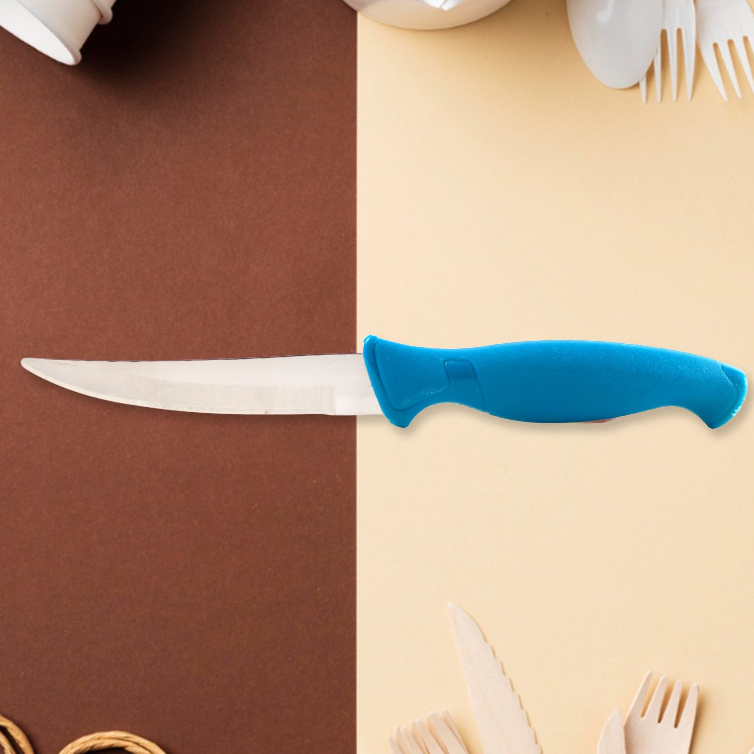 kitchen knife 22 cm stainless steel blade ergonomic handle pack of 1