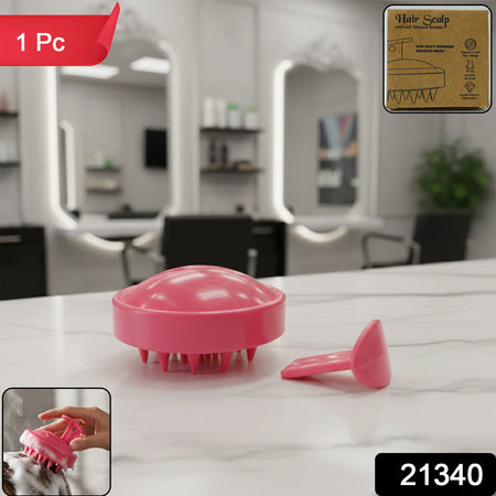 silicone scalp massager shampoo brush pack of 1 soft bristles