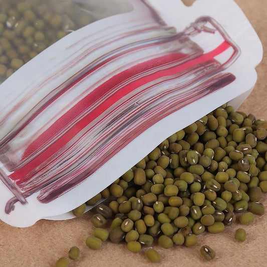 plastic food storage jar 500ml with airtight zipper seal