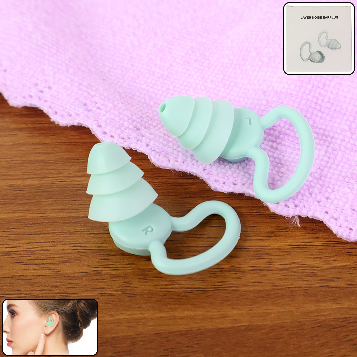soft silicone noise reduction earplugs pack of 1