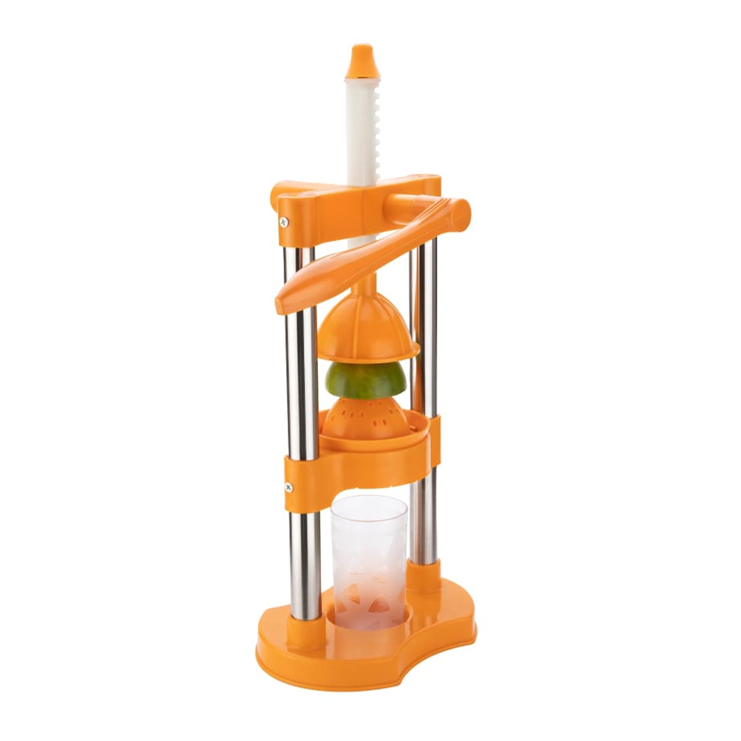 manual hand press juicer 22 cm for fruit juice plastic