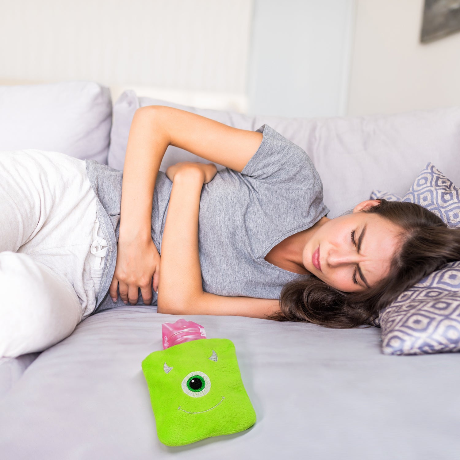 natural rubber small hot water bag with soft cover for pain relief pack of 1