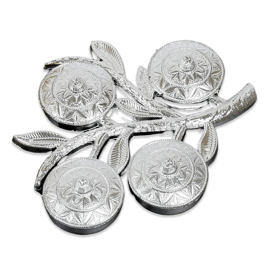 serving tray 24 cm with four compartments for snacks and dry fruits