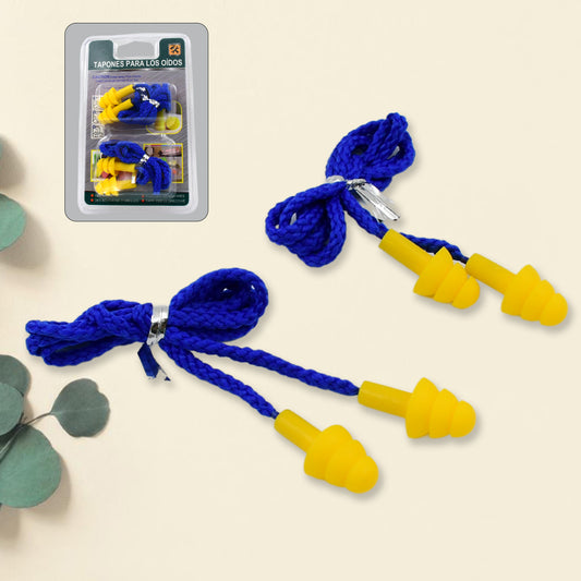 soft silicone ear plugs hearing protection pack of 2