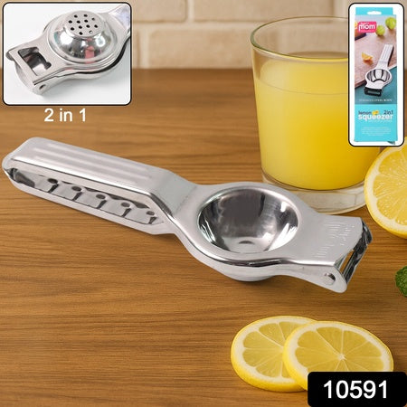 2-in-1 stainless steel lemon squeezer with bottle opener kitchen tool
