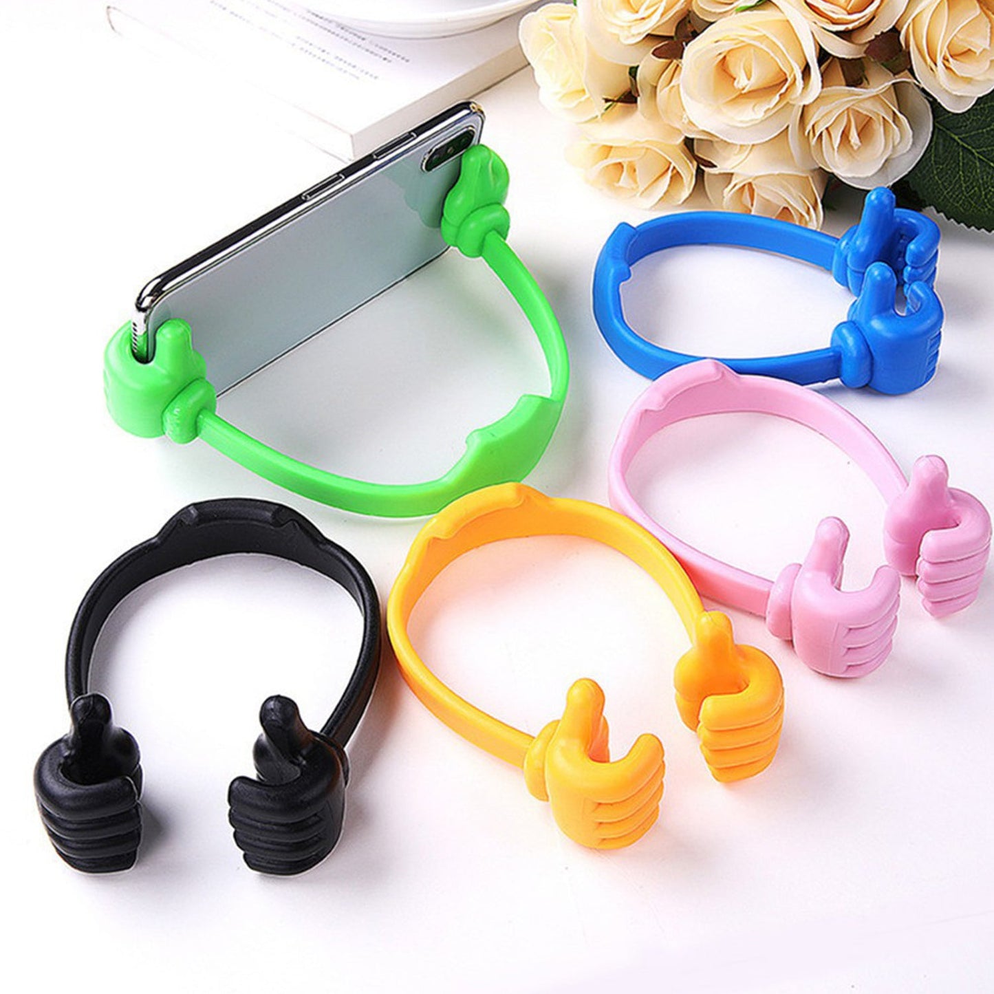 plastic hand shape mobile stand pack of 4