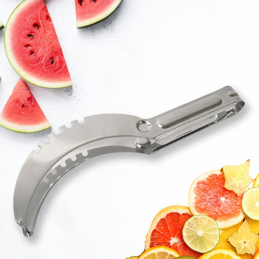 3-in-1 stainless steel watermelon slicer 20 cm for kitchen use