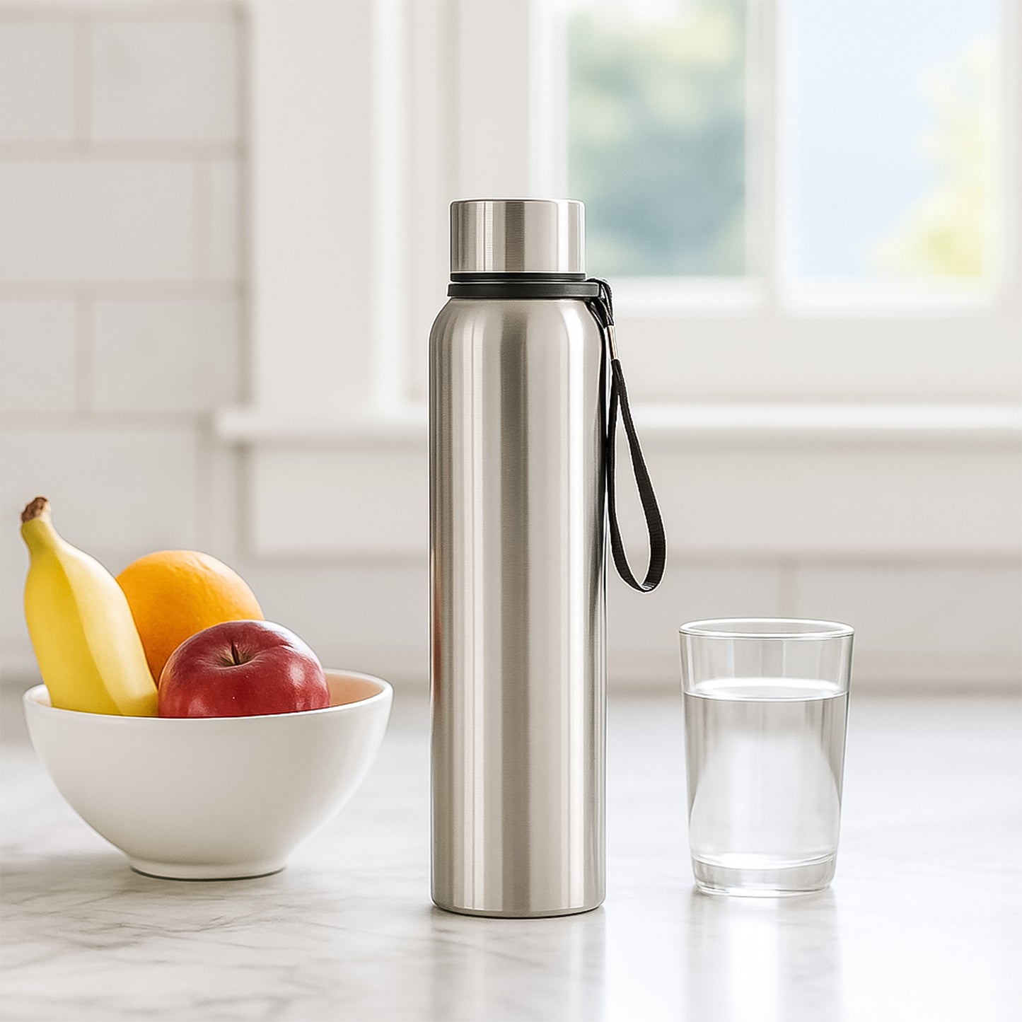 Stainless Steel Double Wall Vacuum-insulated Drink Water Bottle (1000 Ml)
