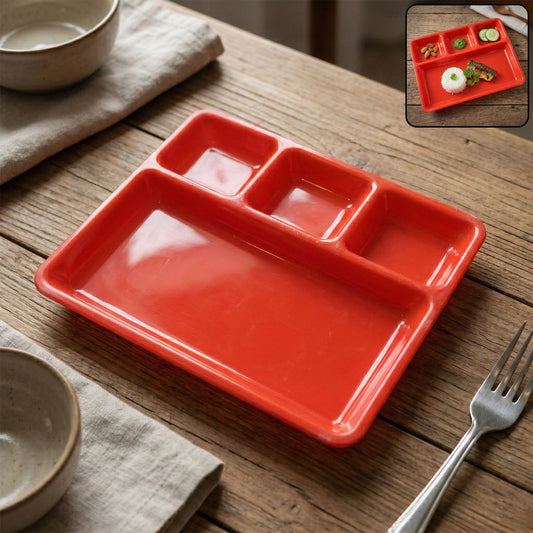 32  25 Cm Multipurpose Compartment Serving Tray (1 Pc)