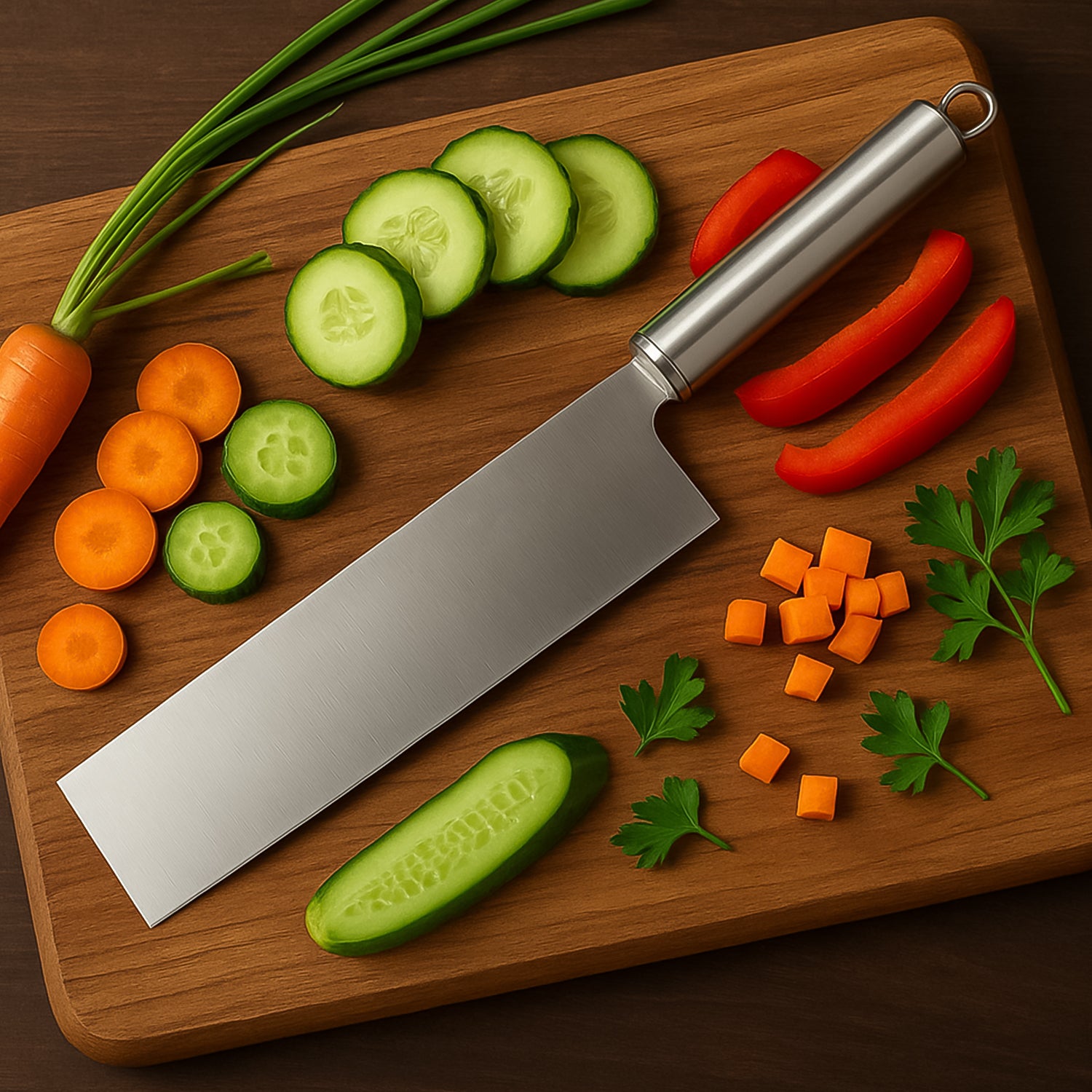 vegetable cleaver knife 27 cm stainless steel