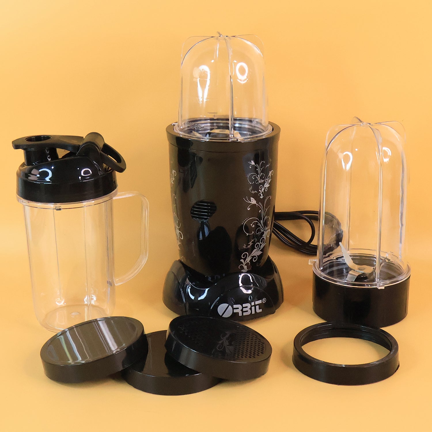 bullet mixer grinder 400w with 3 jars for kitchen use